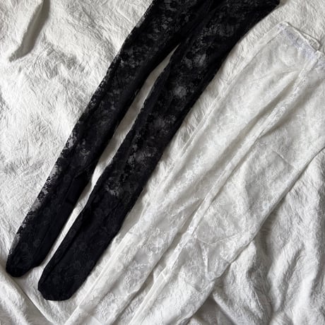 Knee-high flower socks【K-0027】