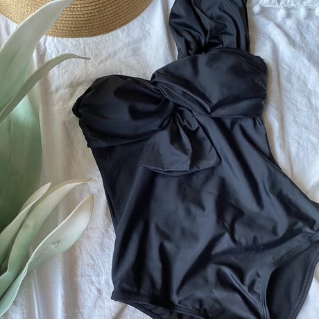 Special price swimwear one shoulder black【 S-0005】