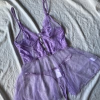 lavender night dress【A-0770】