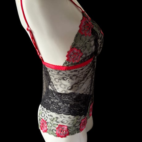 Long flower lace bralette【T-0767】