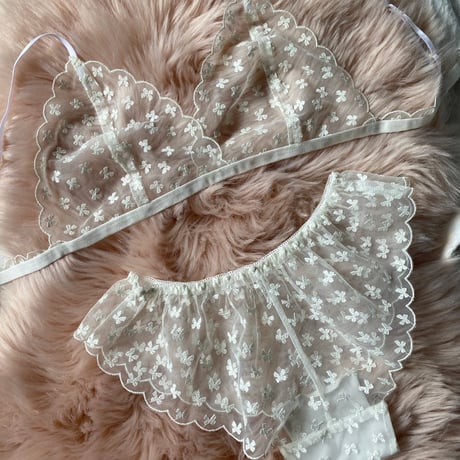 ribbon lace white【T-0660】