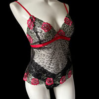 Long flower lace bralette【T-0767】