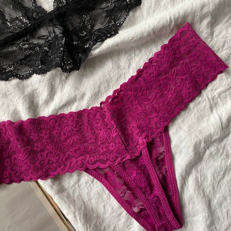 heart  black bralette ・ magenta Tshorts　【T-0424】