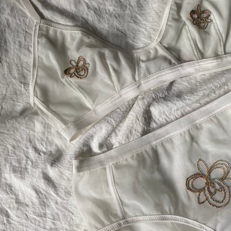 sample orchid bralette white