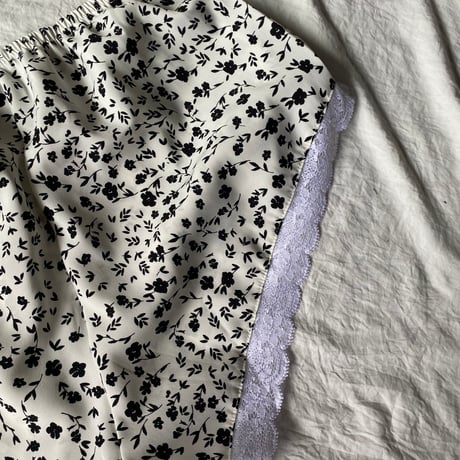 black flowers pajamas【A-0762】