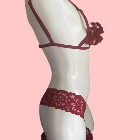 wine red frillk【I-0024】