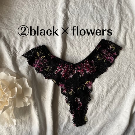 flower lace T【T-0430】