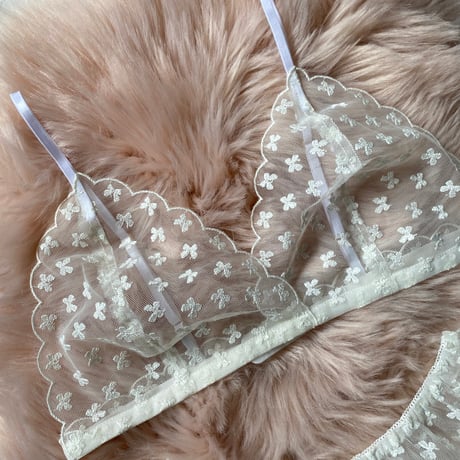 ribbon lace white【T-0660】