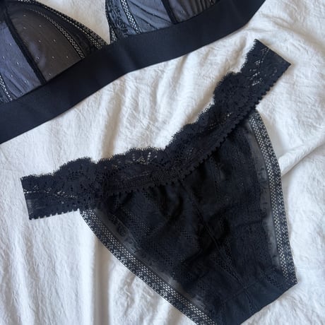 black rose bralette・shorts