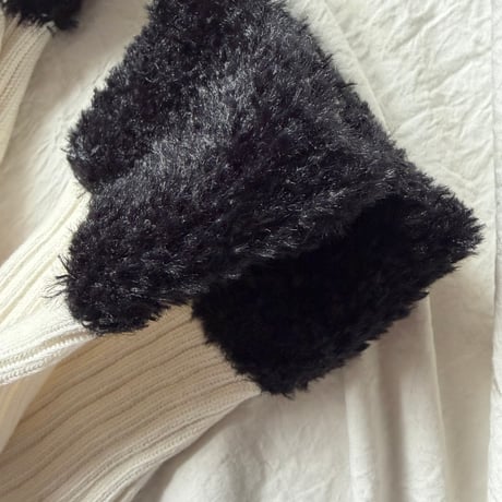 white × black socks【K-0003】