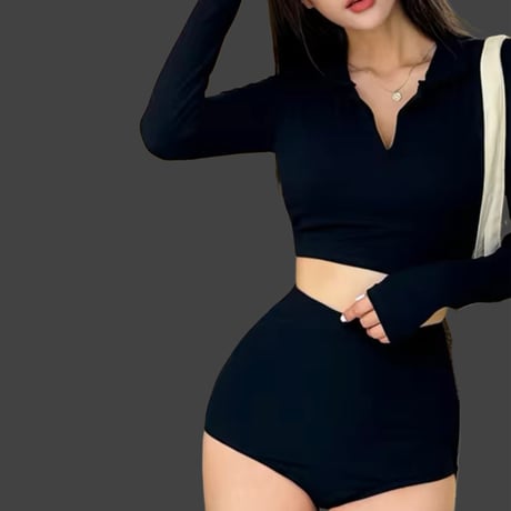 swimwear separate black【S-0018】