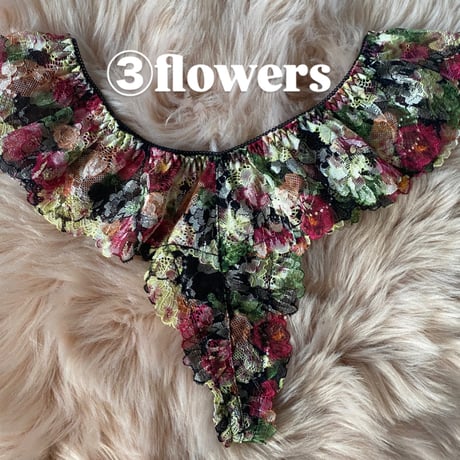 Plus Size flower lace Tshorts③【T-0663】