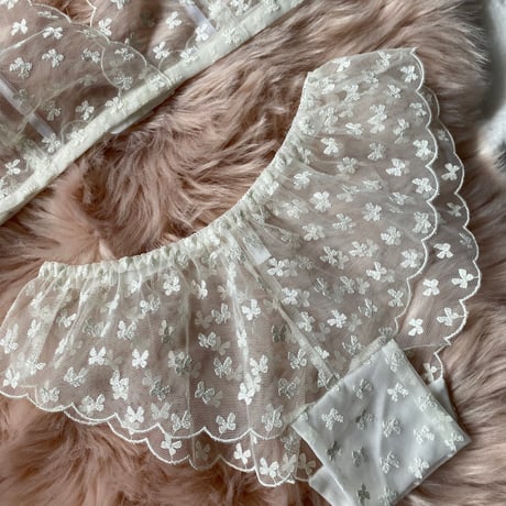 ribbon lace white【T-0660】