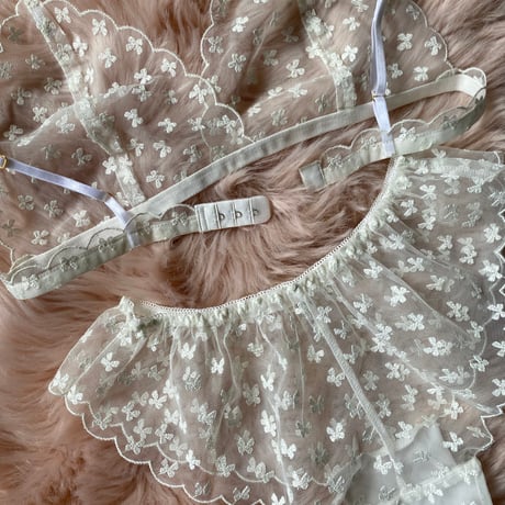 ribbon lace white【T-0660】