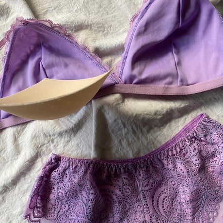 パッド付 purple pink set 【T-0608】
