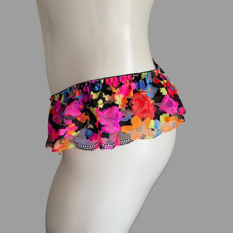 Plus Size flower lace shorts④【T-0676】