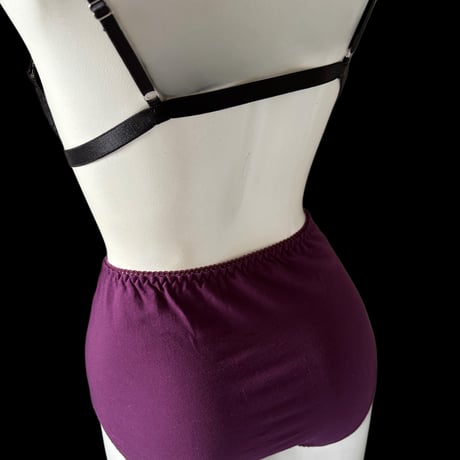 L・XLsize flower high-waist panties【K-0015】