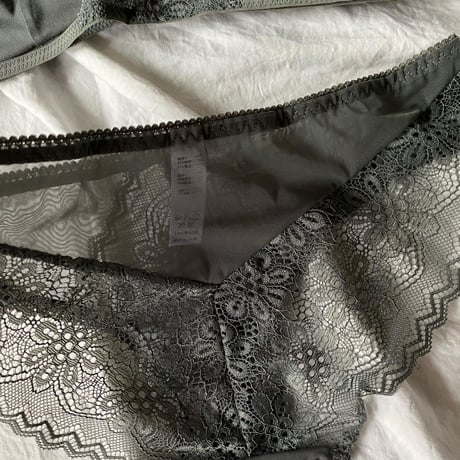 front hook bralette set green【A-0618-GRN】