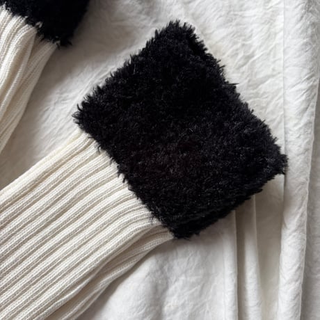 white × black socks【K-0003】