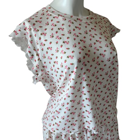 ivory flower pajamas