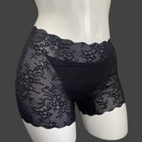 吸水・サニタリーショーツ black lace boxer【A-0873】