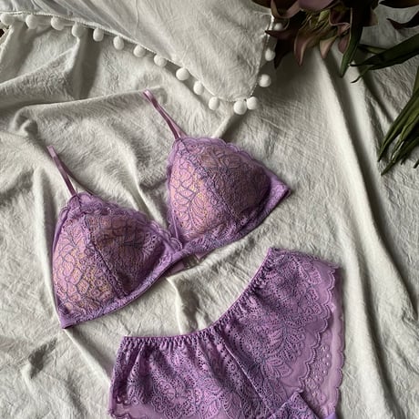 パッド付 purple pink set 【T-0608】