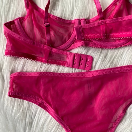 sheer set pink【A-0883-PK】