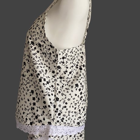 black flowers pajamas【A-0762】