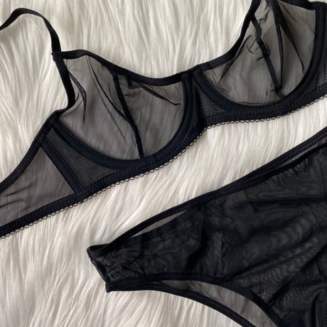 sheer set black【A-0883-BK】