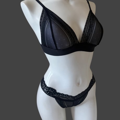 black rose bralette・shorts