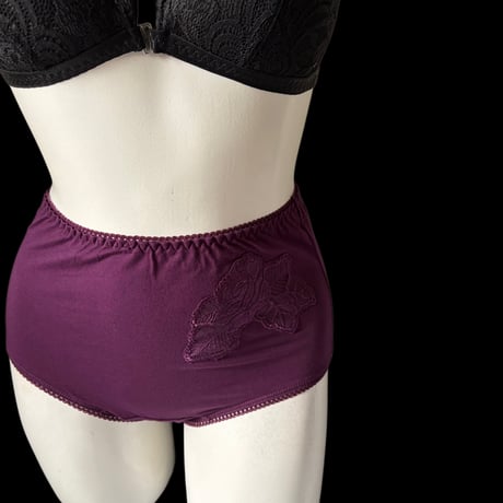 L・XLsize flower high-waist panties【K-0015】