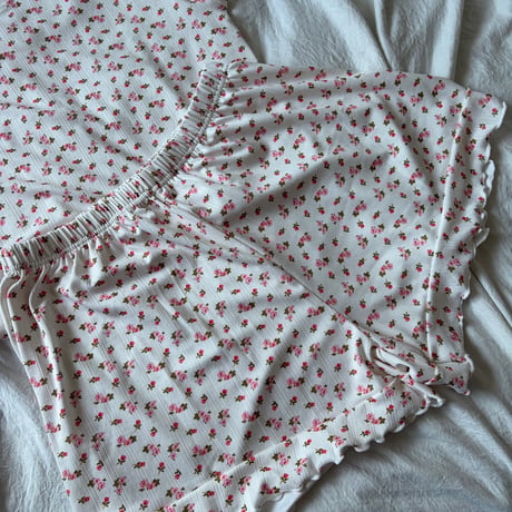 ivory flower pajamas