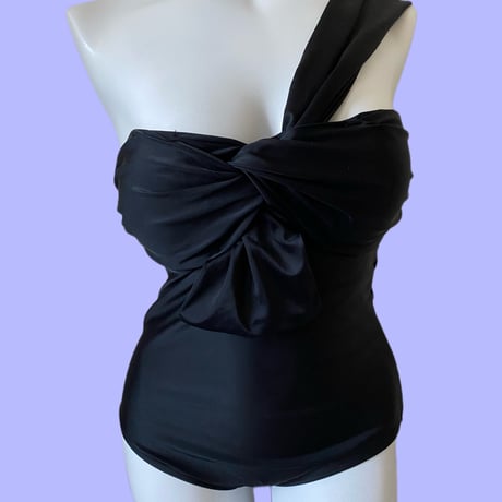 Special price swimwear one shoulder black【 S-0005】