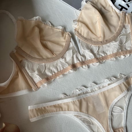 beige×white  【A-0320-WH】