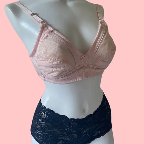baby pink bralette【K-0006】