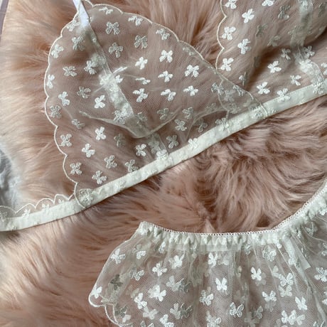 ribbon lace white【T-0660】