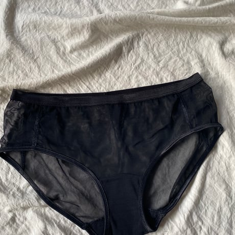 Sheer shorts black【F-0041】
