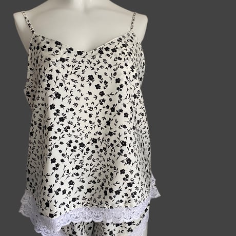 black flowers pajamas【A-0762】