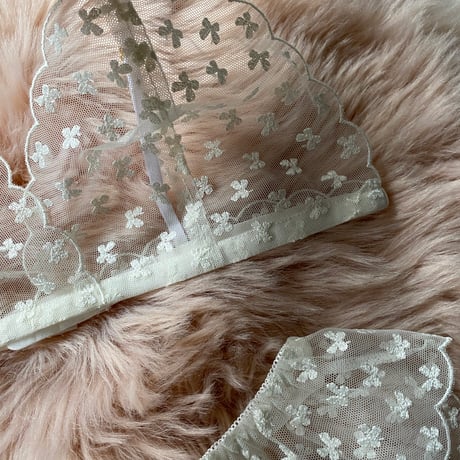 ribbon lace white【T-0660】