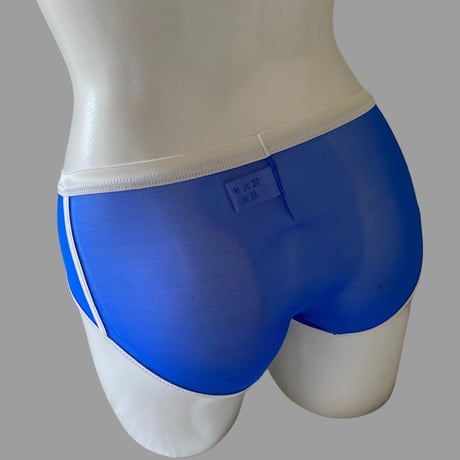 Bicolor shorts blue×white【F-0040】