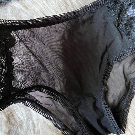 裏地付きfront hook bralette  black【A-0031-BK】