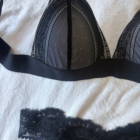 black rose bralette・shorts