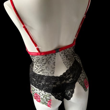 Long flower lace bralette【T-0767】