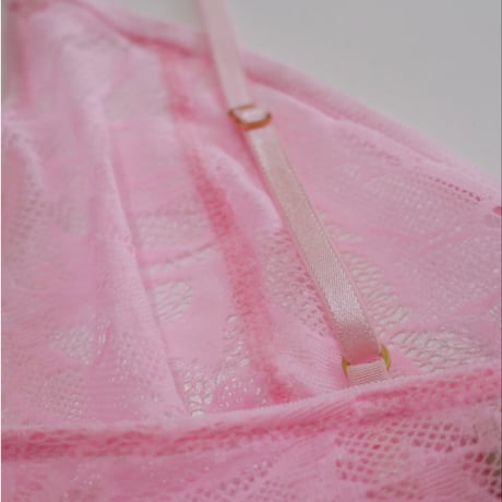 選べるS・M・Lsize Azalea bralette pink【F-0006】