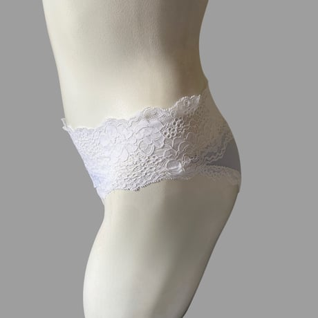 mid waist blue panties【H-0037】