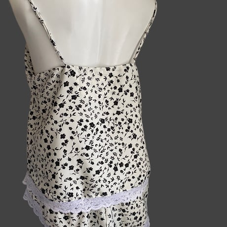 black flowers pajamas【A-0762】