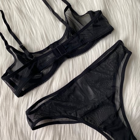 sheer set black【A-0883-BK】