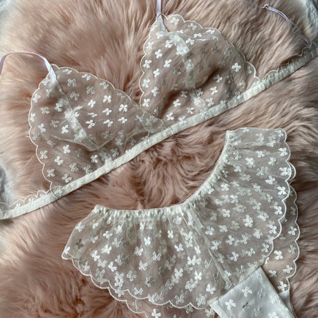 ribbon lace white【T-0660】
