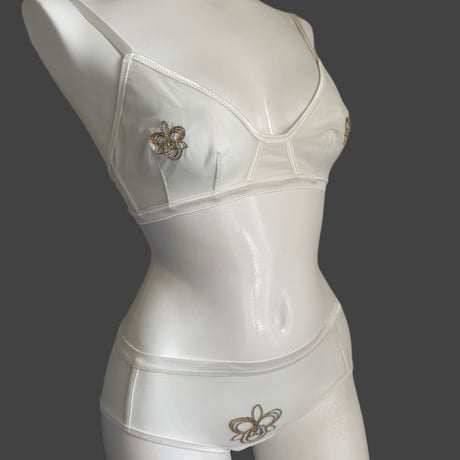 orchid bralette white【F-0024】