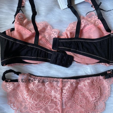 pink lace set  【A-0278-PI】